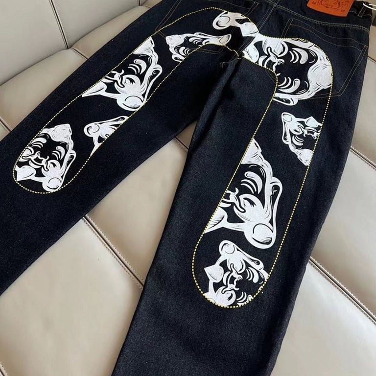 Evisu Daicock Godhead Graphic Jeans Black - 9