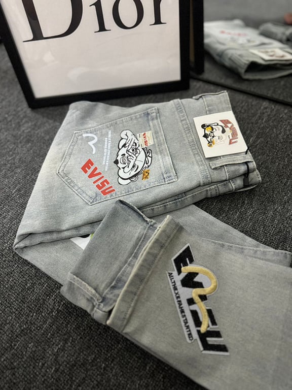 Evisu Light Wash Graphic Jeans N110-12786 - 18