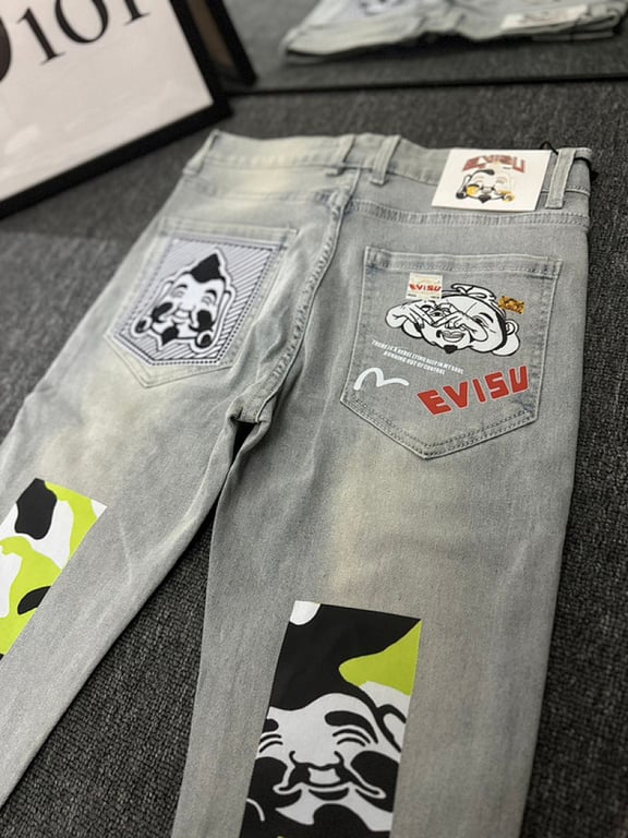 Evisu Light Wash Graphic Jeans N110-12786 - 20