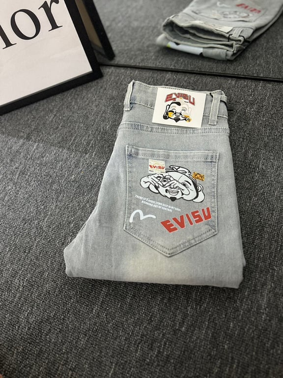 Evisu Light Wash Graphic Jeans N110-12786 - 21