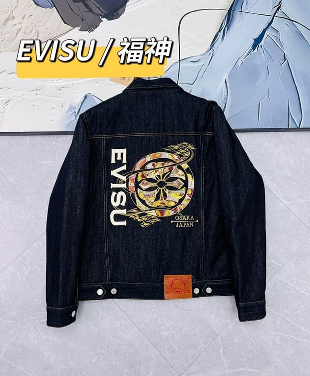 Evisu Osaka Japan Embroidered Denim Jacket - 11