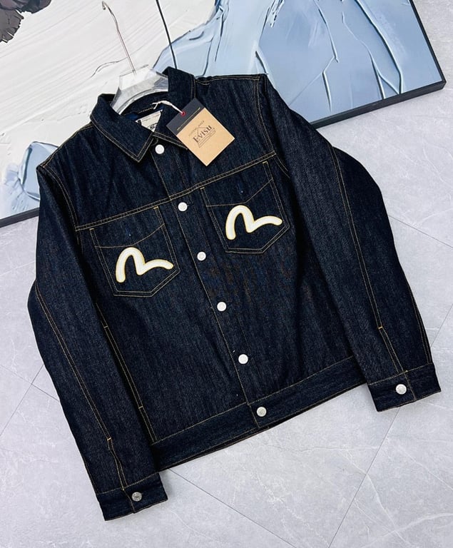 Evisu Osaka Japan Embroidered Denim Jacket - 13