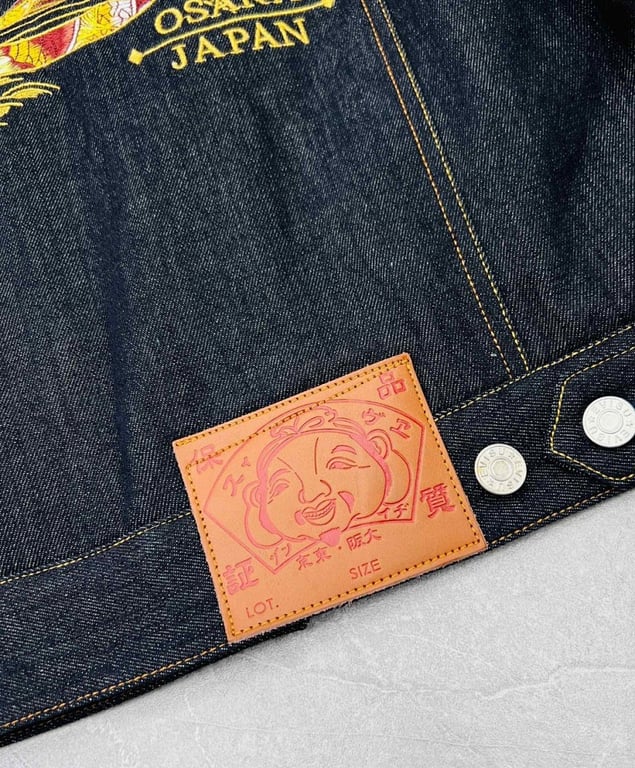Evisu Osaka Japan Embroidered Denim Jacket - 14