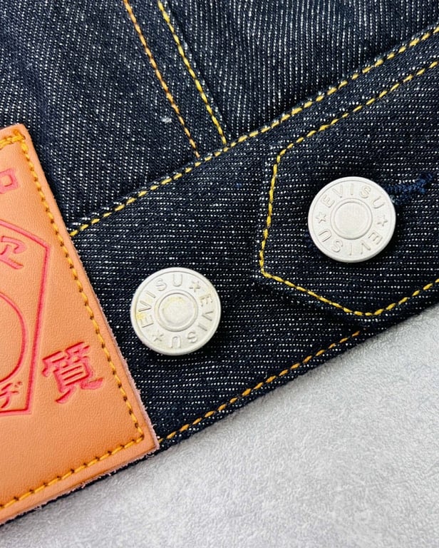 Evisu Osaka Japan Embroidered Denim Jacket - 15