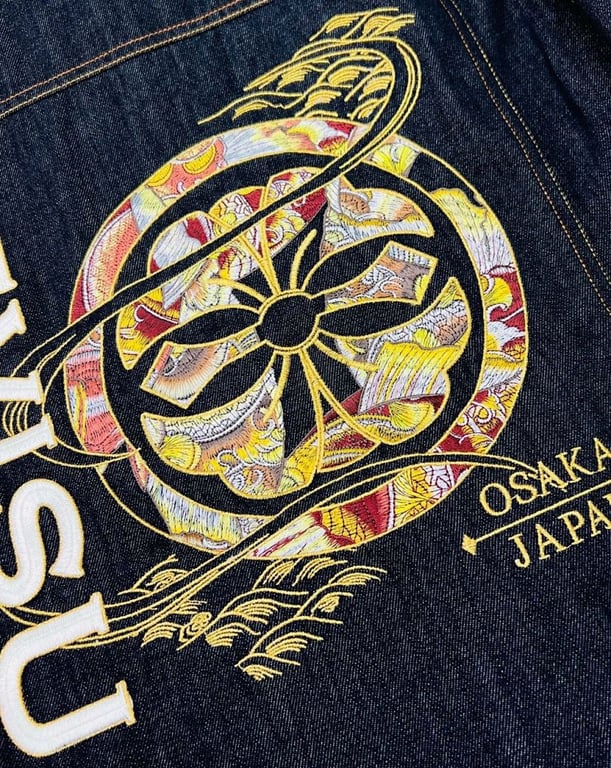 Evisu Osaka Japan Embroidered Denim Jacket - 16