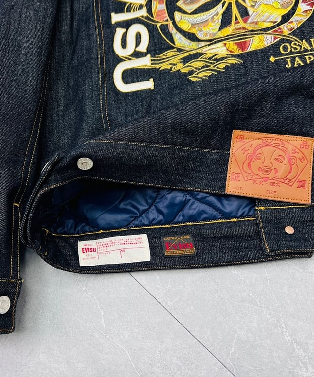 Evisu Osaka Japan Embroidered Denim Jacket - 18