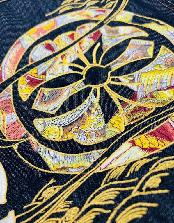 Evisu Osaka Japan Embroidered Denim Jacket - 20