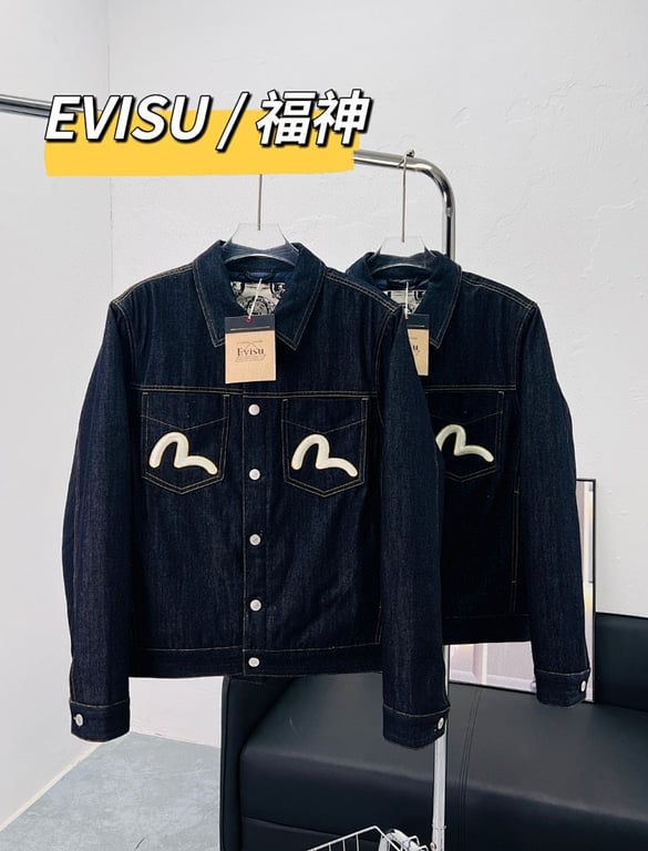 Evisu Osaka Japan Embroidered Denim Jacket - 3