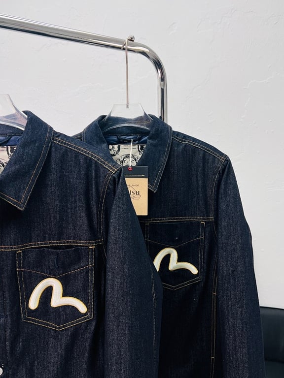 Evisu Osaka Japan Embroidered Denim Jacket - 5