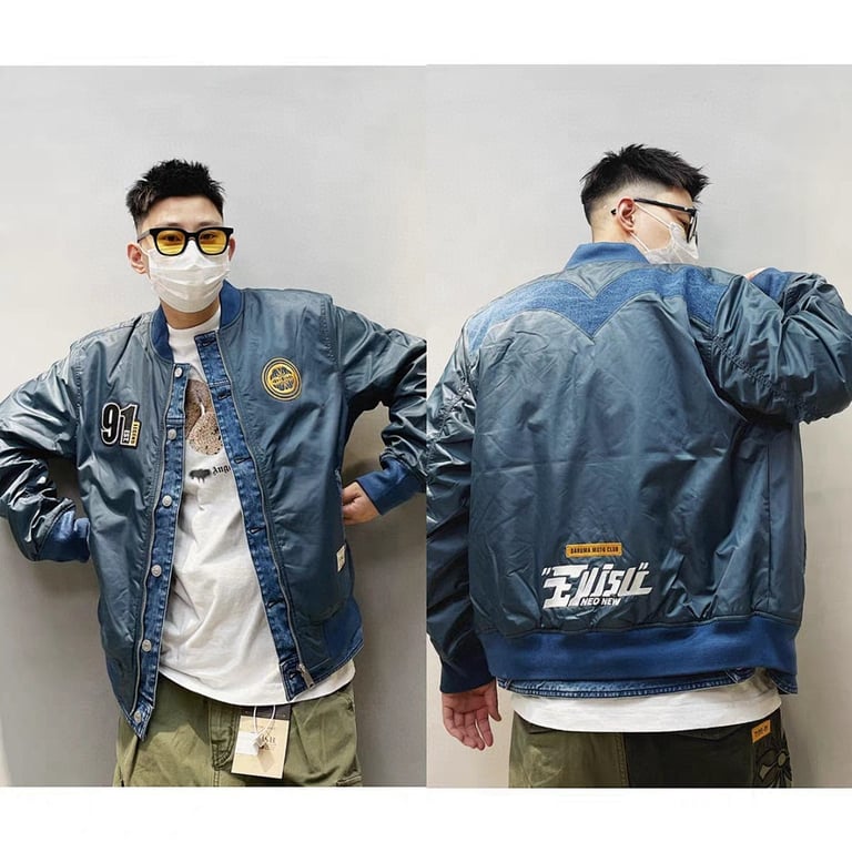 Evisu Blue Bomber Jacket N72-14983 - 11