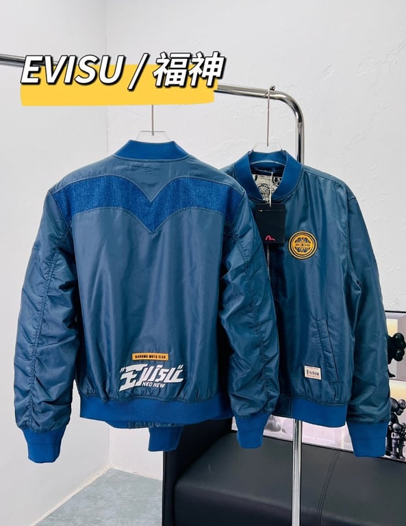 Evisu Blue Bomber Jacket N72-14983 - 3