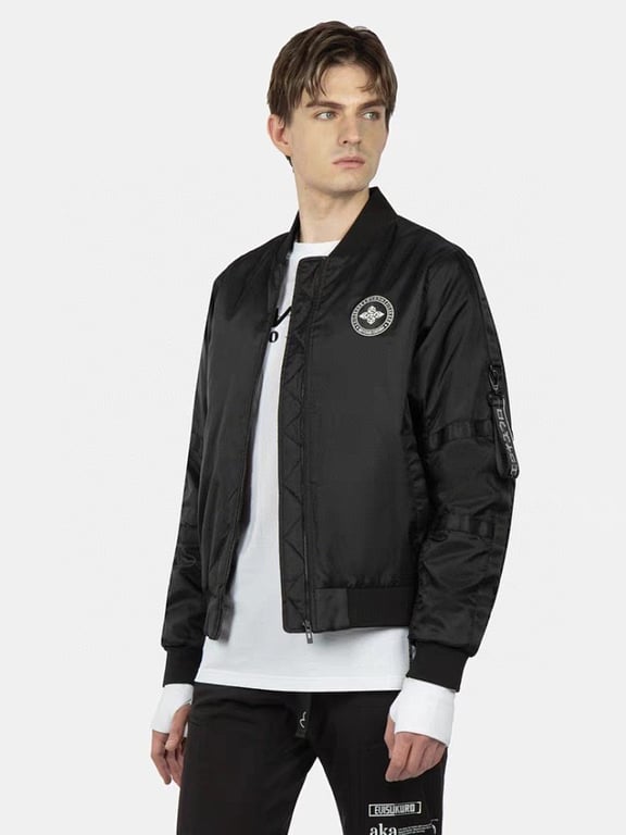Evisu Evisukuro Black Bomber Jacket N72-14984 - 14