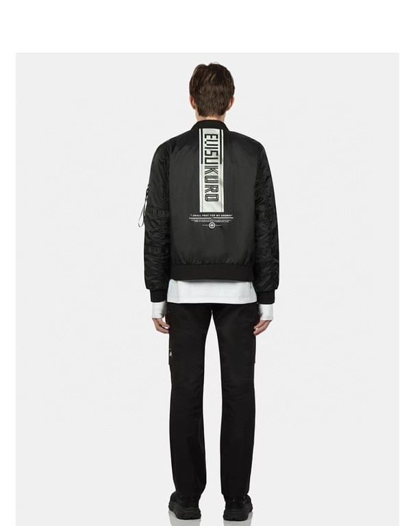 Evisu Evisukuro Black Bomber Jacket N72-14984 - 18