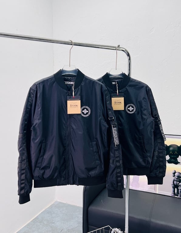 Evisu Evisukuro Black Bomber Jacket N72-14984 - 3