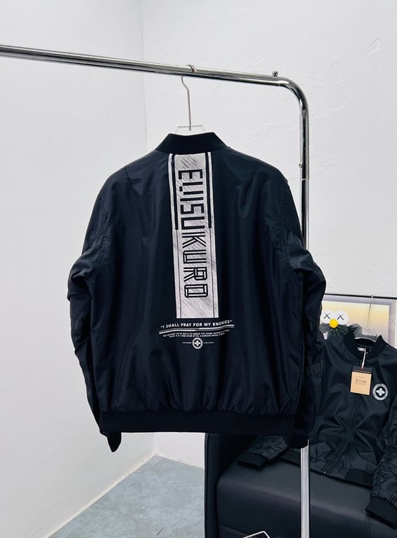 Evisu Evisukuro Black Bomber Jacket N72-14984 - 4