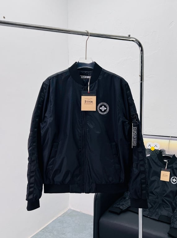 Evisu Evisukuro Black Bomber Jacket N72-14984 - 5