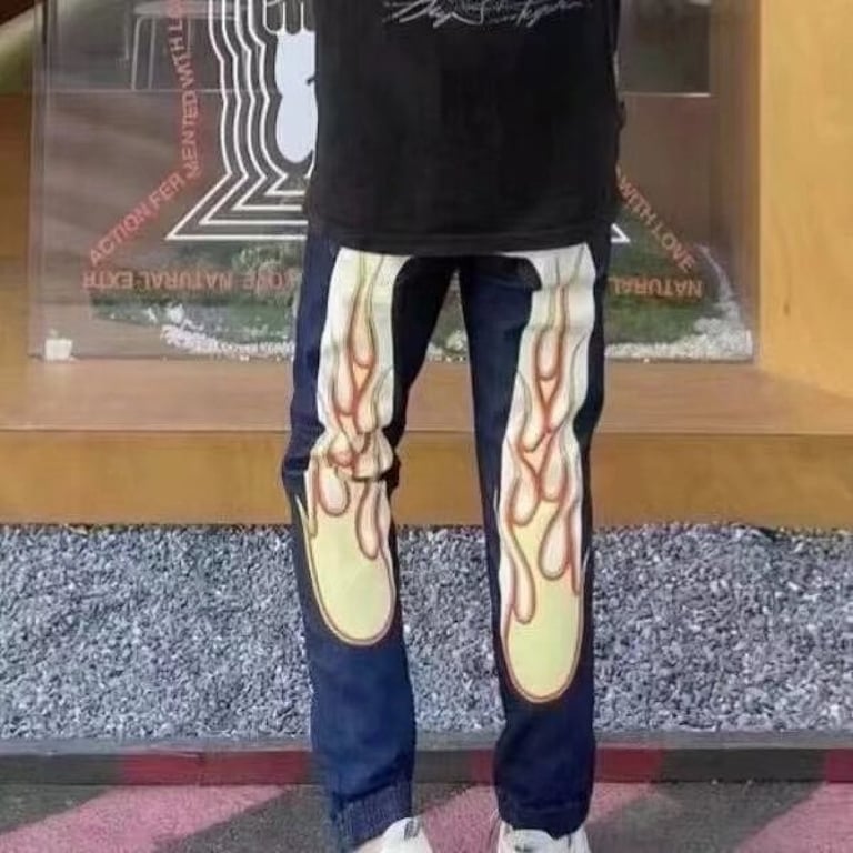 Evisu Flame Seagull Print Jeans N72-15012 - 4