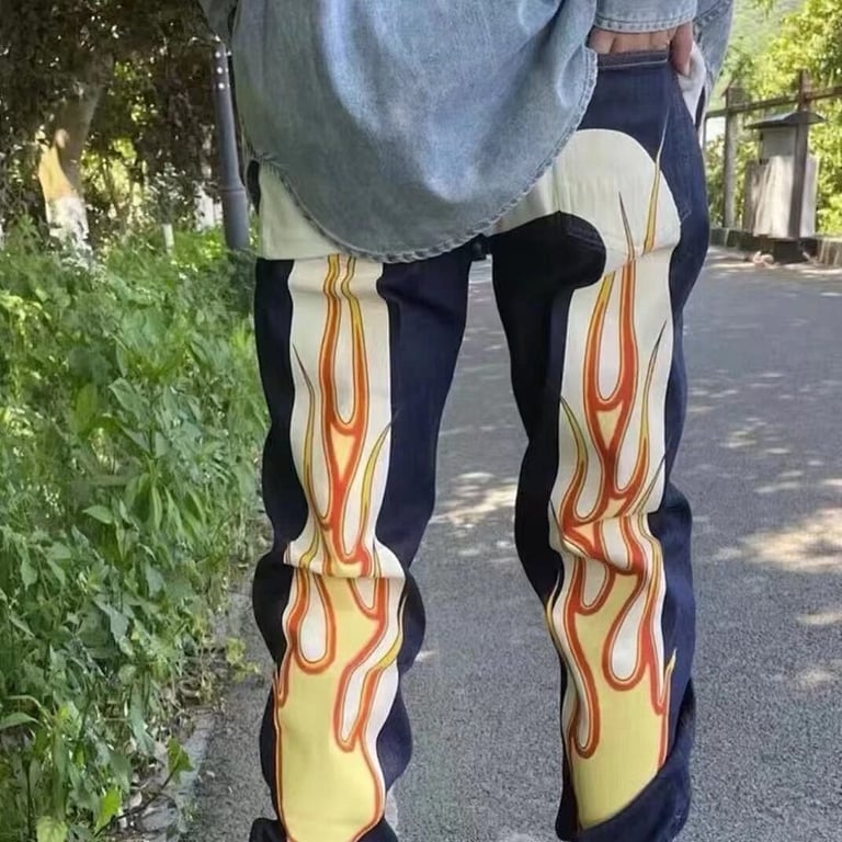 Evisu Flame Seagull Print Jeans N72-15012 - 5