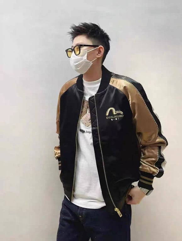 Evisukuro Embroidered Bomber Jacket N72-14986 - 15