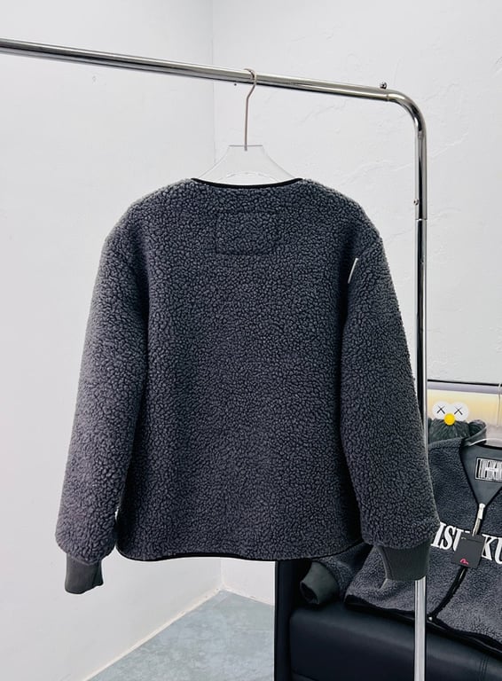 Evisu Kuro Sherpa Fleece Jacket Grey N72-14987 - 8