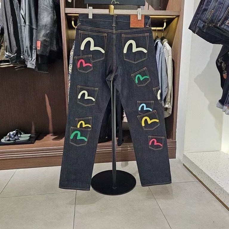 Evisu Multi-Pocket Seagull Logo Jeans - 12