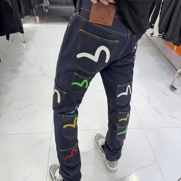 Evisu Multi-Pocket Seagull Logo Jeans - 5