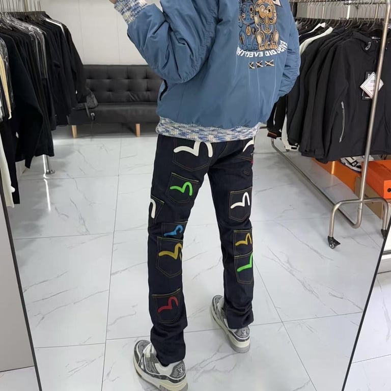 Evisu Multi-Pocket Seagull Logo Jeans - 6