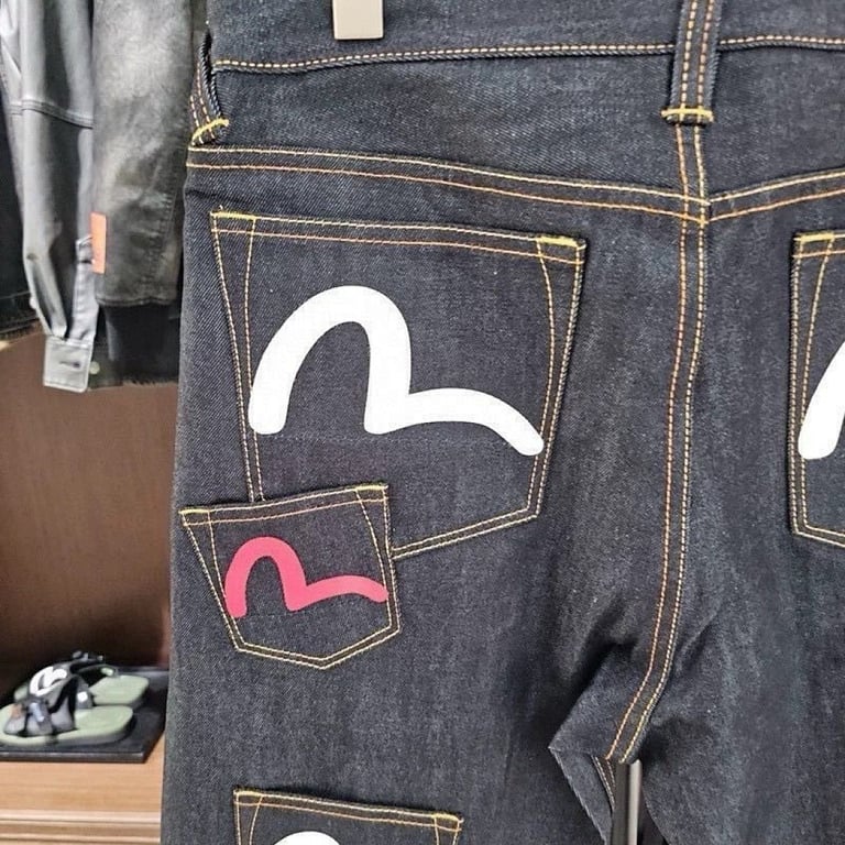 Evisu Multi-Pocket Seagull Logo Jeans - 7