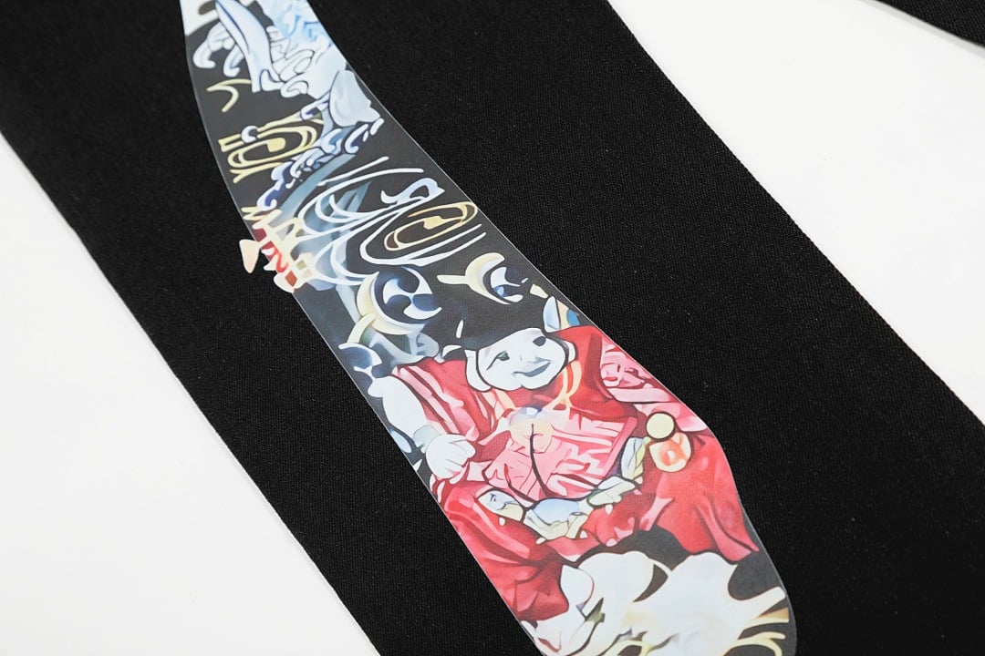 Evisu N110-19057 Graphic Print Black Jeans - 5