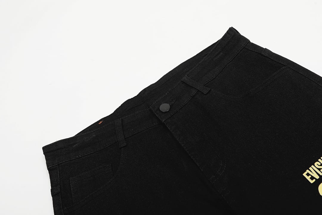 Evisu Black Graphic Jeans N110-19056 - 8