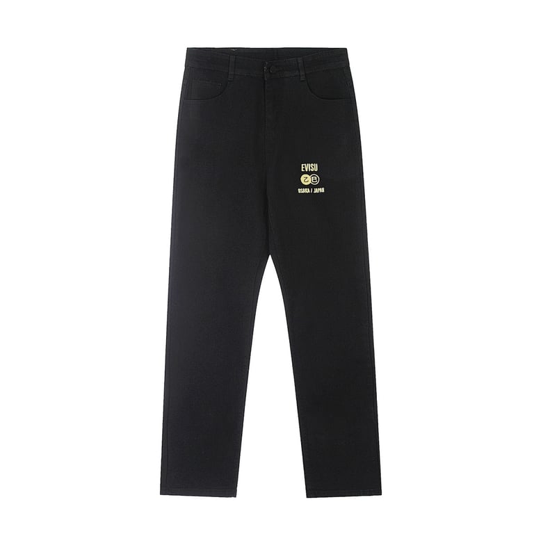 Evisu Black Graphic Jeans N110-19056 - 9