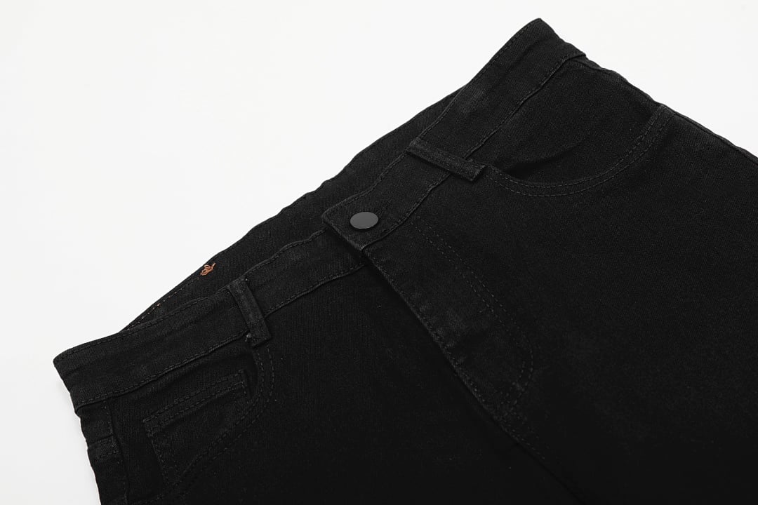 Evisu Black Graphic Patch Jeans N110-19059 - 8