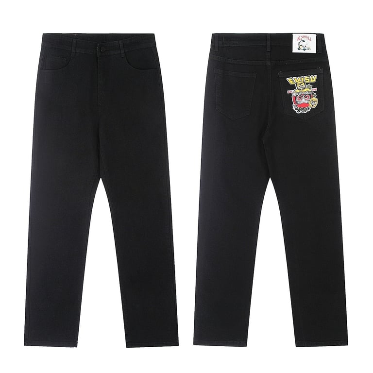 Evisu N110-19060 Black Graphic Jeans - 11
