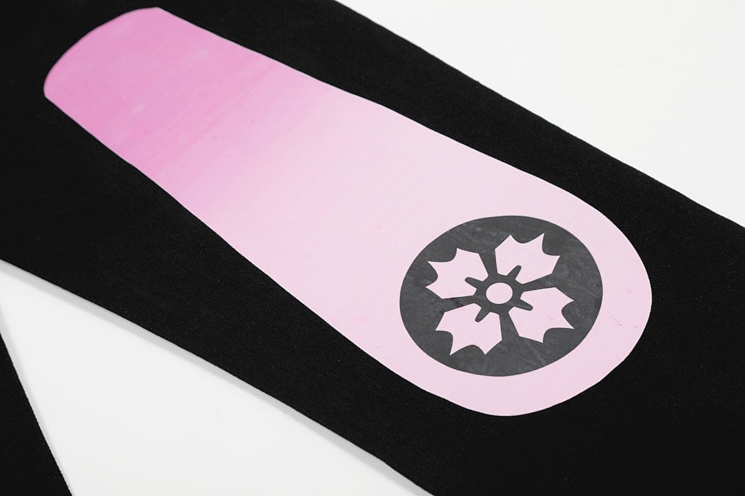 Evisu Black Daicock Jeans with Pink Gradient - 13