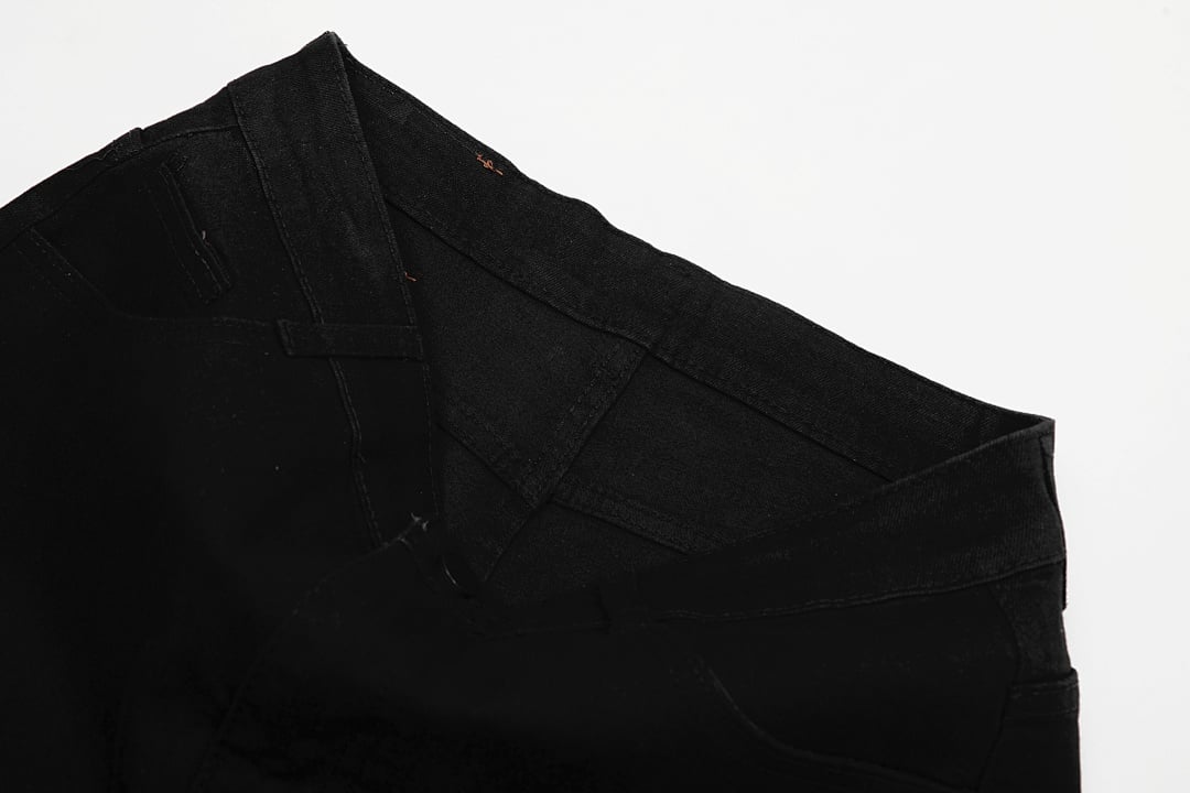Evisu Black Daicock Jeans with Pink Gradient - 7