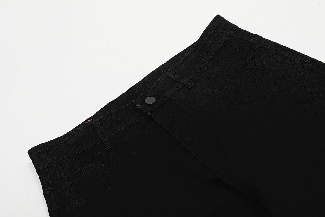 Evisu Black Daicock Jeans with Pink Gradient - 8