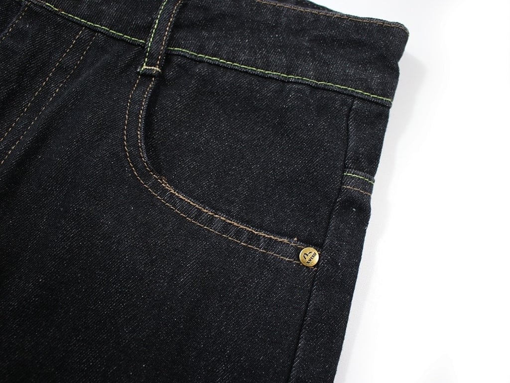 Evisu Multi-Pocket Mask Embroidery Jeans Black - 4