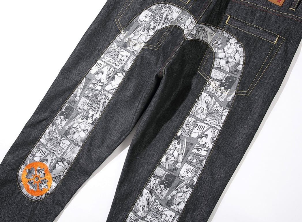 Evisu Manga Print Seagull Jeans N110-19078 - 6