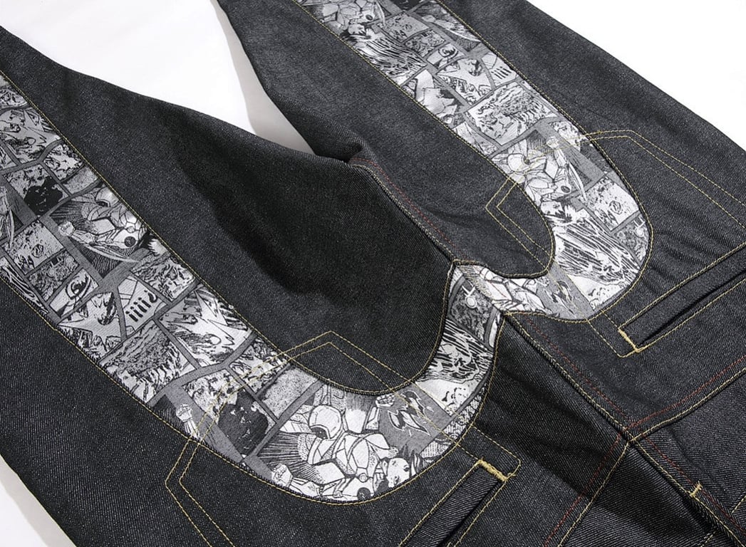 Evisu Manga Print Seagull Jeans N110-19078 - 7