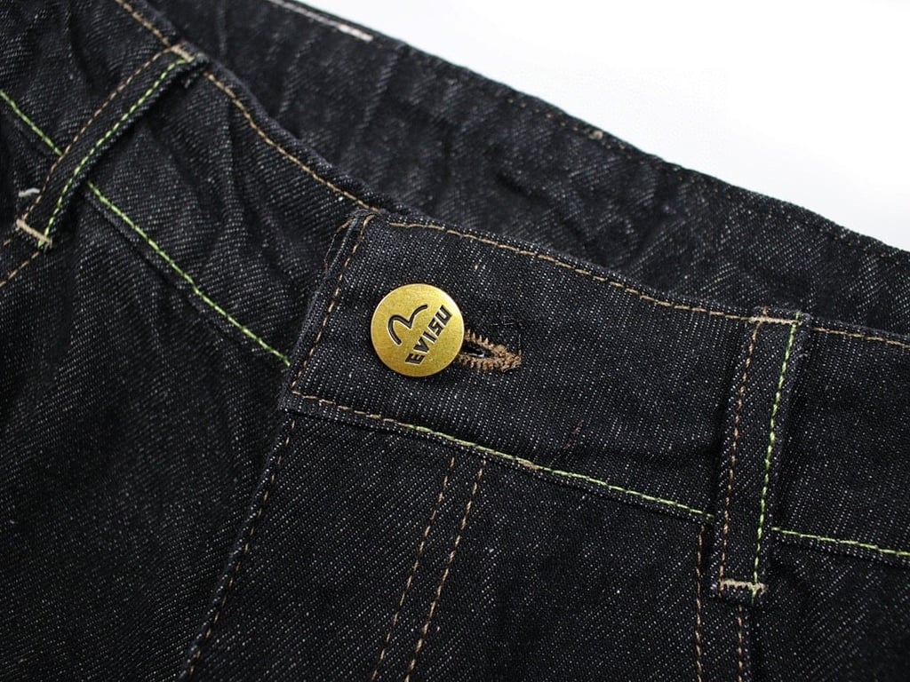 Evisu Dragon Brocade Seagull Jeans Black - 4