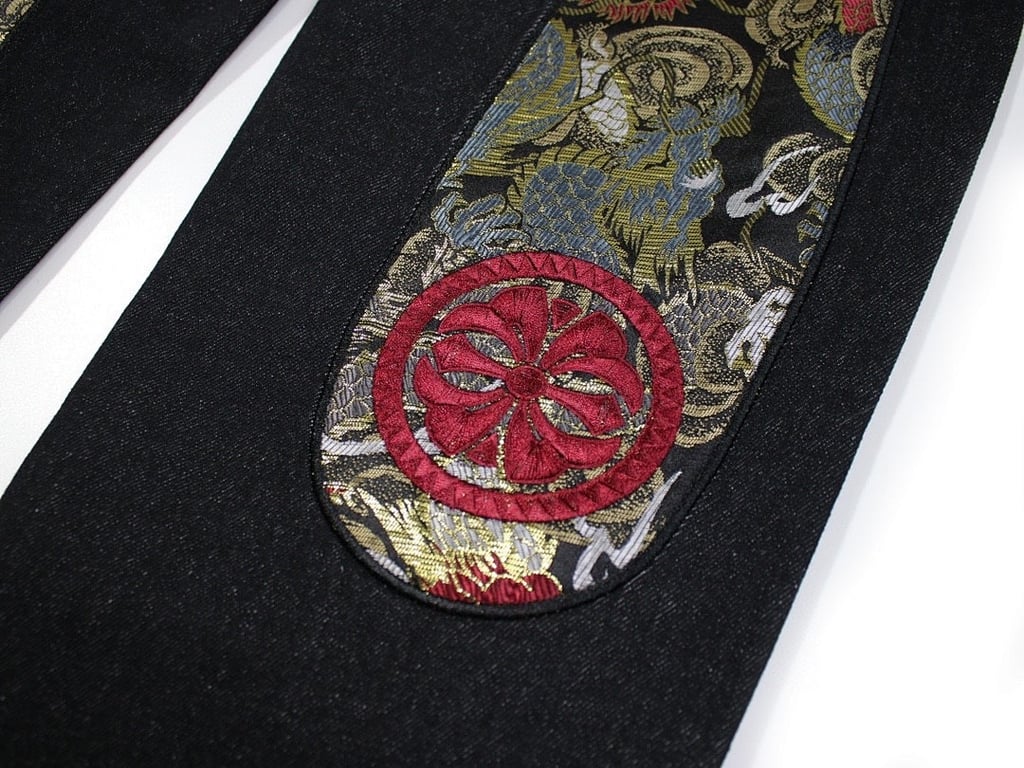 Evisu Dragon Brocade Seagull Jeans Black - 7