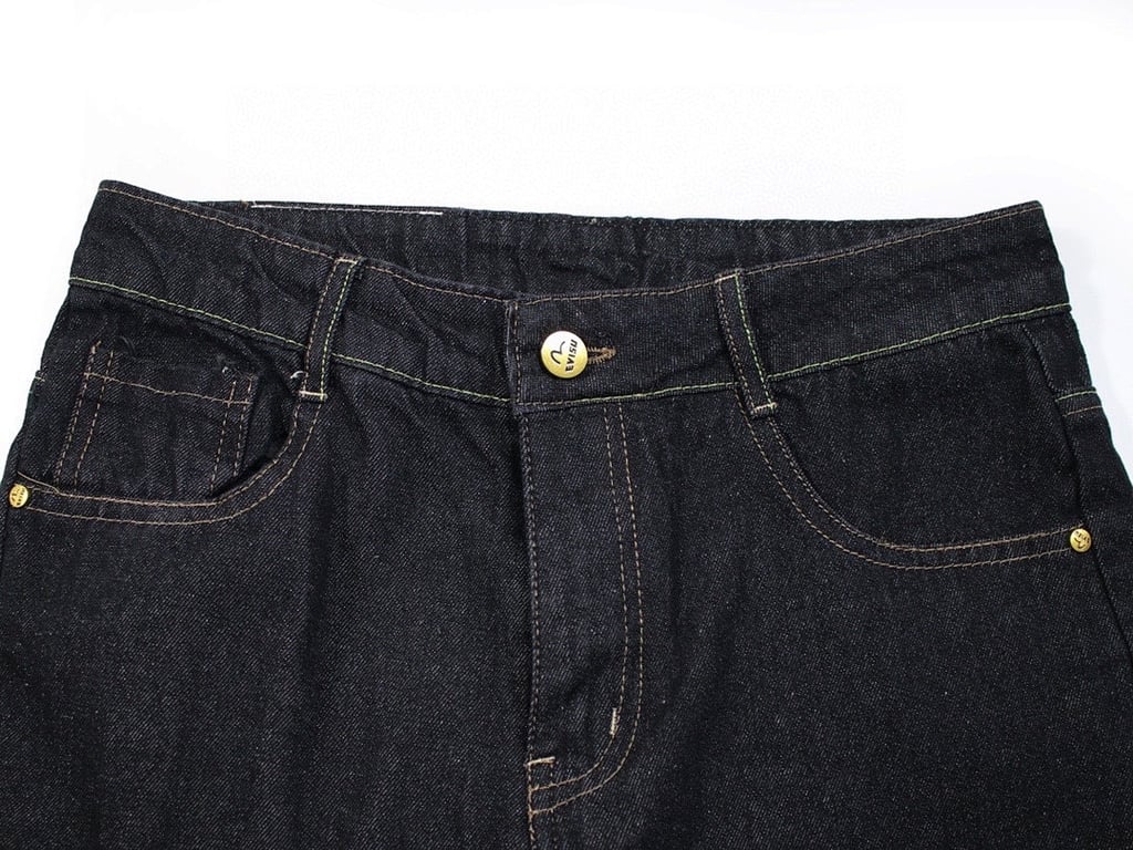 Evisu Dragon Brocade Seagull Jeans Black - 9