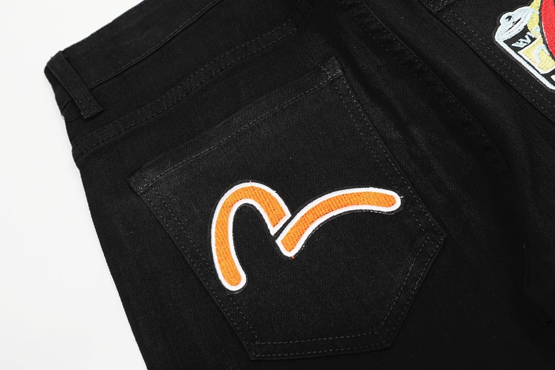 Evisu N110-19106 Graphic Jeans Black - 5