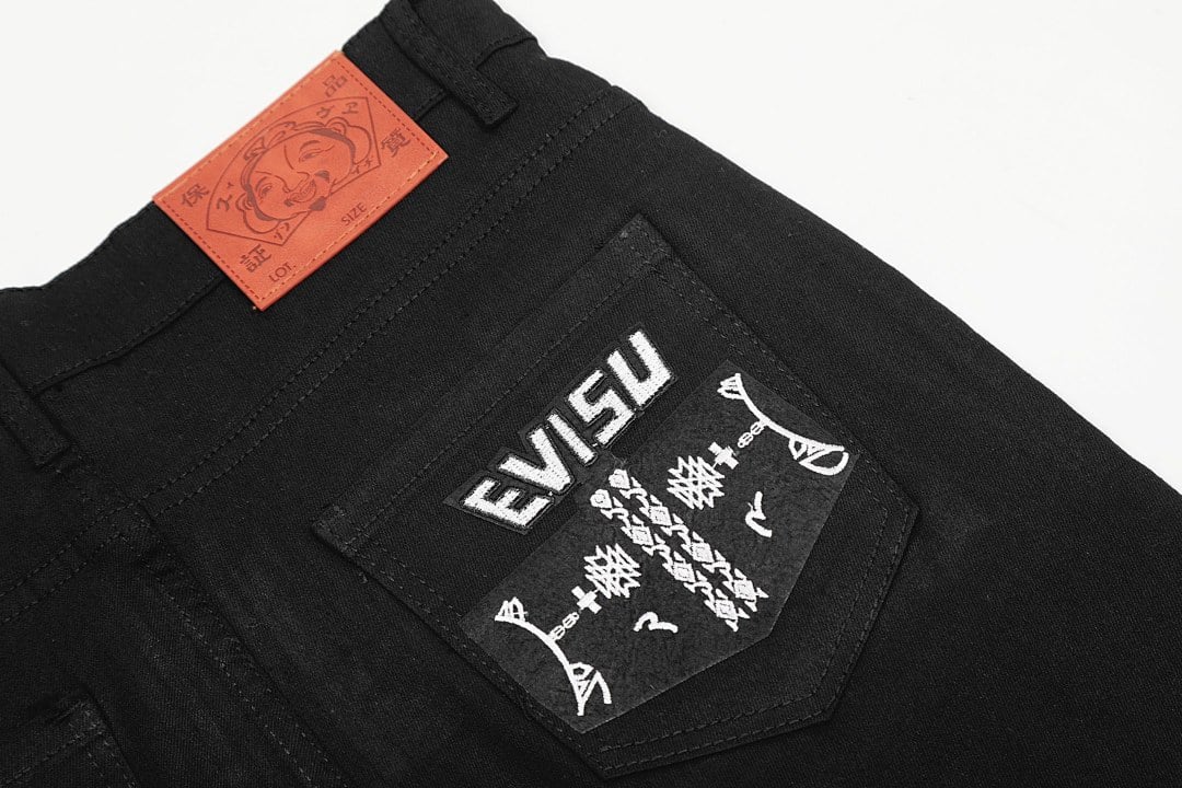 Evisu N110-19111 Black Jeans - 5