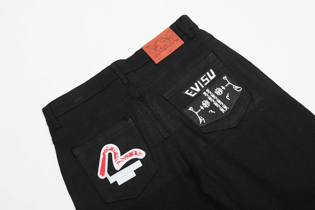 Evisu N110-19111 Black Jeans - 6