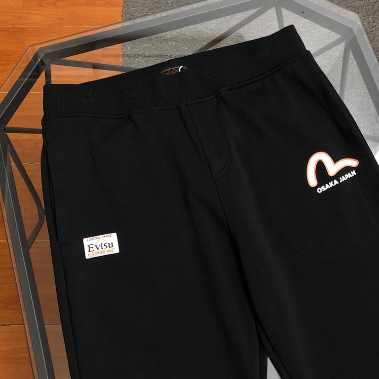 Evisu Maneki-neko Graphic Sweatpants Black N110-19112 - 8