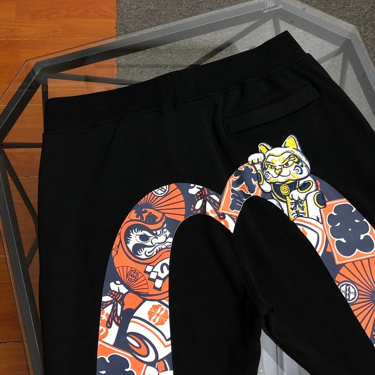 Evisu Maneki-neko Graphic Sweatpants Black N110-19112 - 9