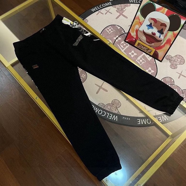 Evisu Koi Fish Graphic Sweatpants Black - 8