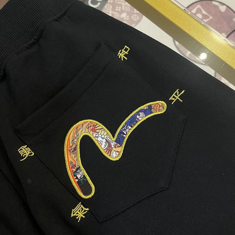 Evisu Graphic Joggers Black N110-19117 - 4