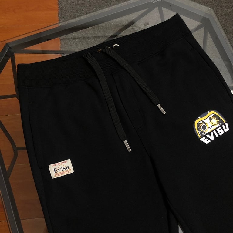 Evisu Daruma Graphic Sweatpants Black - 9